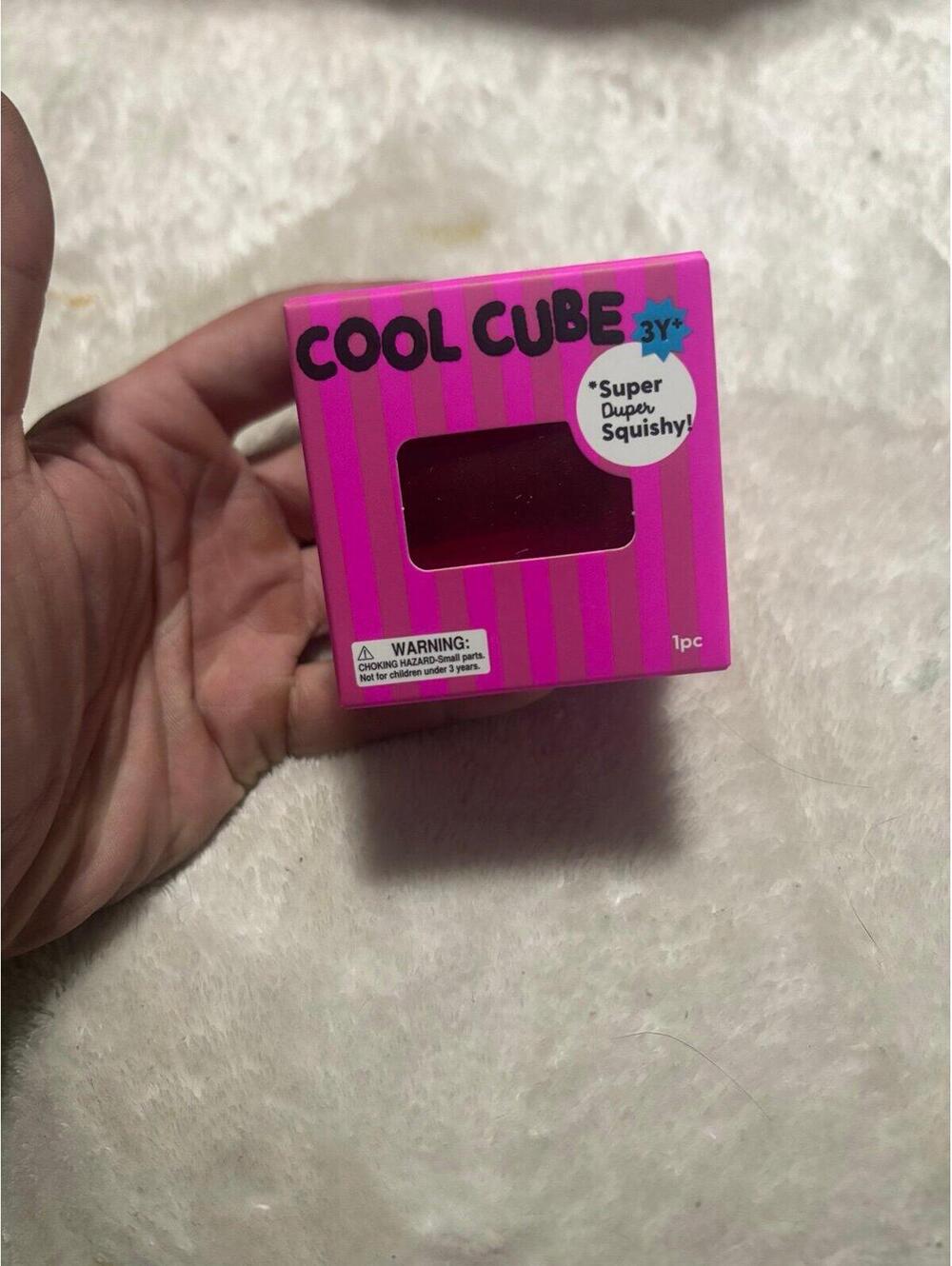 J’Adore Cool Cube Pink Squishy Sensory Fidget Toy